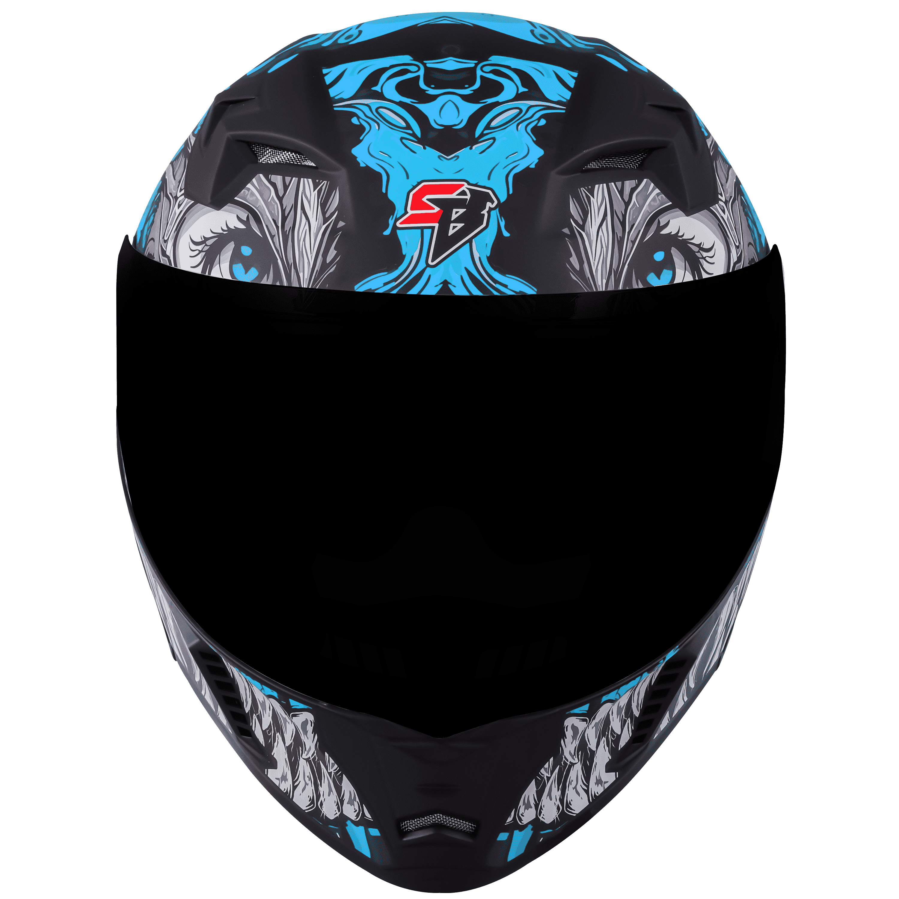 SBA-20 DRACO MAT BLACK WITH JAZZ BLUE